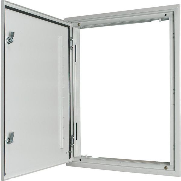 3-component flush-mounting door frame with door, open air, double-bit lock, IP43, HxW=760x400mm image 2