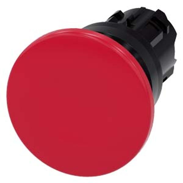 Mushroom pushbutton, 22 mm, round, plastic, red, 40mm, momentary contact...3SU1000-1BD20-0AA0-Z Y10 image 1