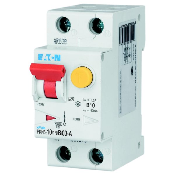 RCD/MCB combination, 10 A, 300 mA, MCB trip characteristic: B, 1p+N, RCD trip characteristic: A image 5