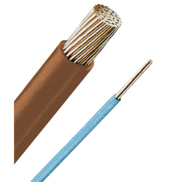 Halogenfree Single Core Wire H07Z-U 1,5 brown, single core image 1