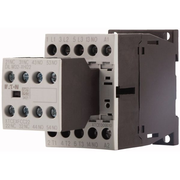 Contactor, 380 V 400 V 4 kW, 3 N/O, 2 NC, 24 V DC, DC operation, Screw terminals image 4