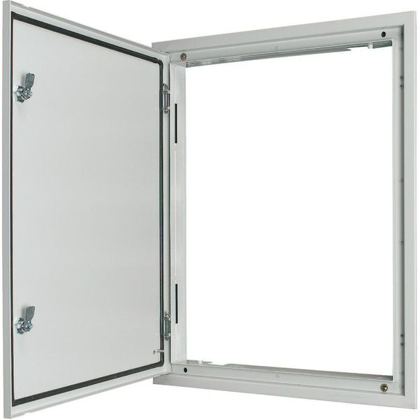 3-component flush-mounting door frame with door, double-bit lock, IP54, HxW=1260x800mm image 2