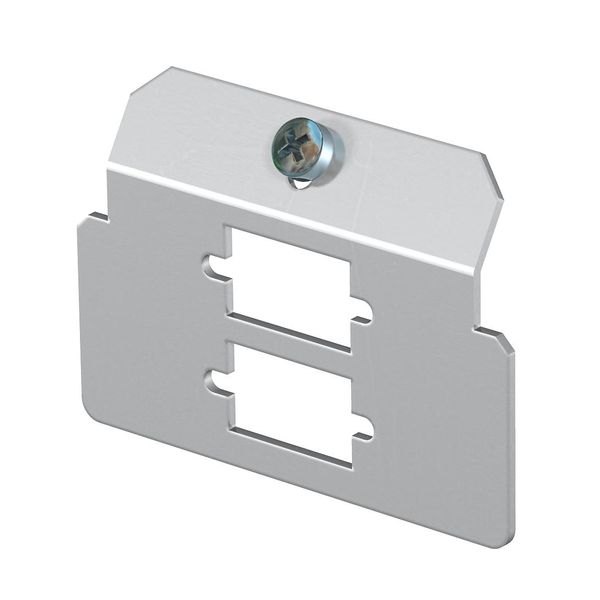 MTM 2D  Beam plate, with 2 x holes fig. type D, Stainless steel, material 1.4307, A2 image 1