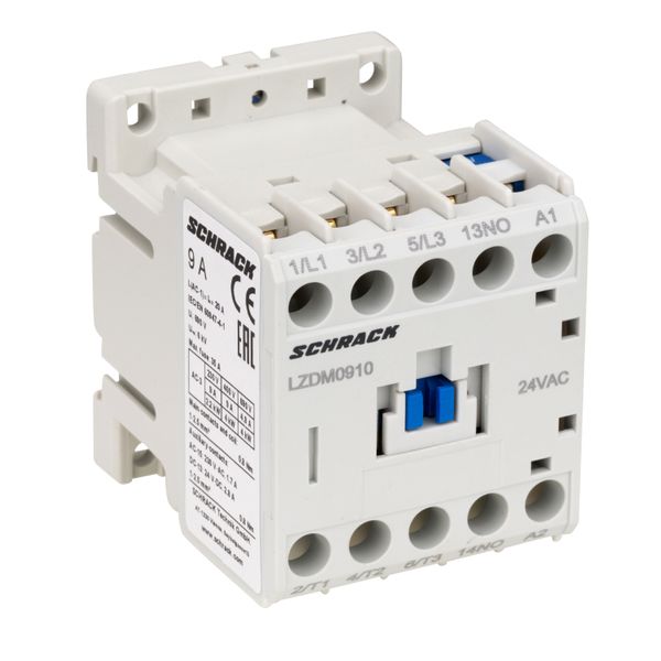 Contactor 3-pole, CUBICO Mini, 4kW, 9A, 1NO, 24VAC image 4