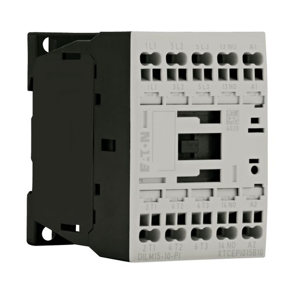 Contactor, 3 pole, 380 V 400 V 7.5 kW, 1 N/O, 220 V 50/60 Hz, AC operation, Push in terminals image 22
