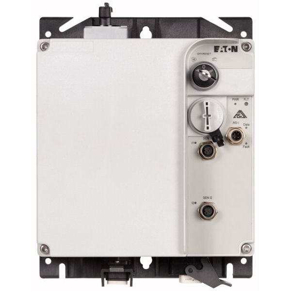 DOL starter, 6.6 A, Sensor input 2, 230/277 V AC, AS-Interface®, S-7.A.E. for 62 modules, HAN Q5, with manual override switch image 1