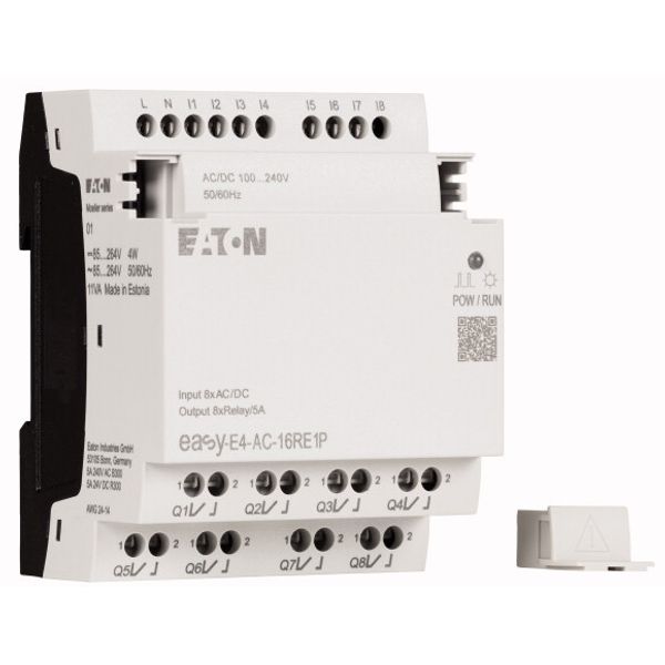 I/O expansion, For use with easyE4, 100 - 240 V AC, 110 - 220 V DC (cULus: 100-110 V DC), Inputs/Outputs expansion (number) digital: 8, Push-In image 4