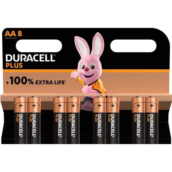 DURACELL Plus MN1500 AA BL8 image 1