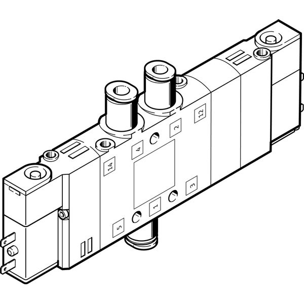 CPE14-M1BH-5/3E-QS-8 Air solenoid valve image 1