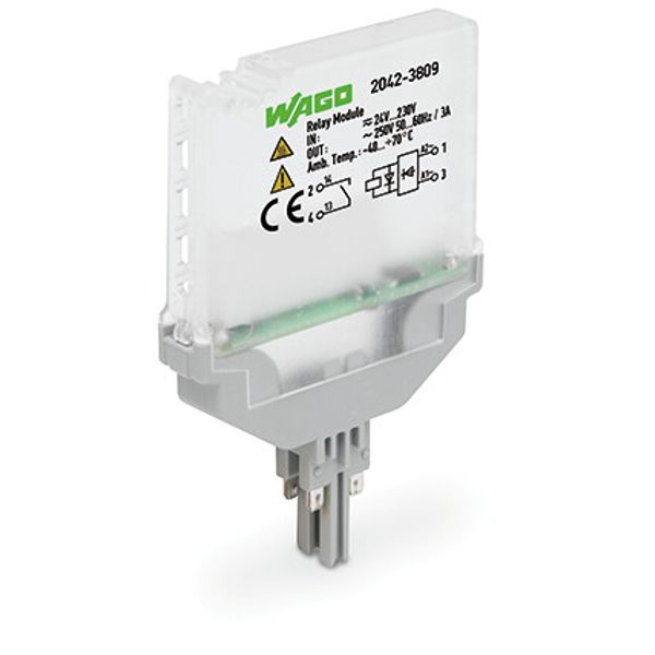 Relay module Nominal input voltage: 24 … 230 V AC/DC 1 make contact image 2
