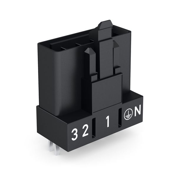 Plug for PCBs straight 5-pole black image 1