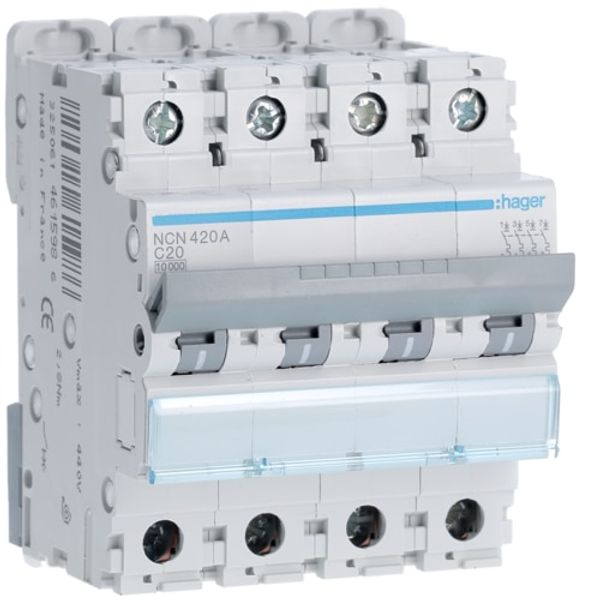 AUTOMATIC FUSE 10KA C 4X20A image 1