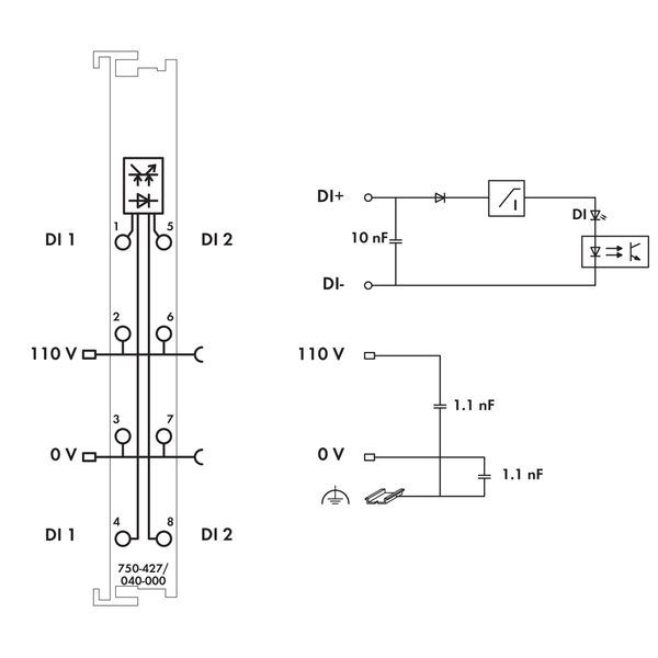 2-channel digital input 110 VDC 3 ms dark gray image 5