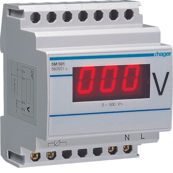 Digital voltmeter 0-500V image 1