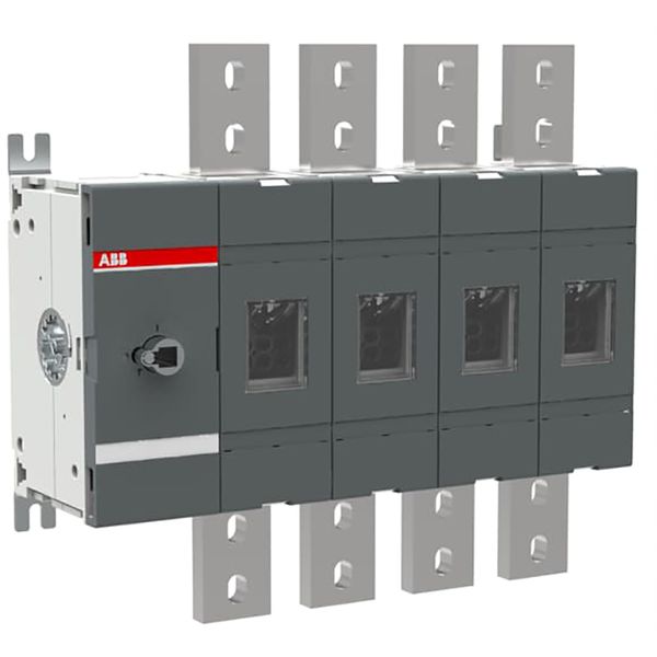 Base mounting 4-pole, front operated disconnector up to 1500Vdc, 1600A image 1