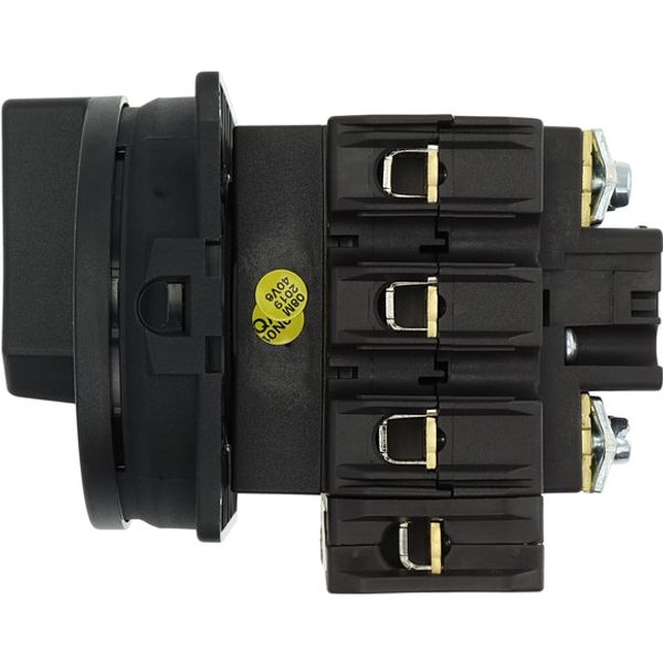 Main switch, P3, 63 A, flush mounting, 3 pole + N, STOP function, With black rotary handle and locking ring, Lockable in the 0 (Off) position image 9