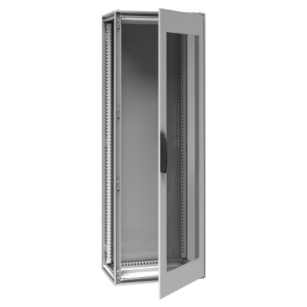 PrismaSet volně stojící skřín 2000x700x500mm, průhledné dveře, IP55, RAL7035 (NSYSFP20750TG) image 1