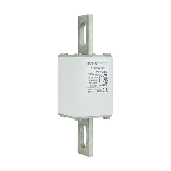 Fuse-link, high speed, 200 A, AC 1250 V, size 1, 53 x 69 x 160 mm, aR, IEC, UL image 11