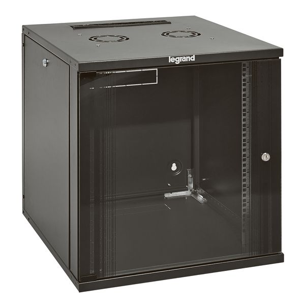 Wallmount fix cabinet Linkeo 19 inches 6U 600mm width 600mm depth flatpack image 1