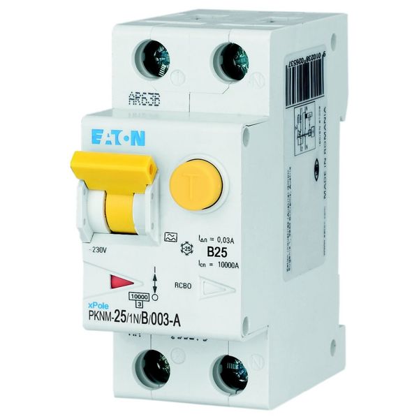 RCD/MCB combination, 25 A, 30 mA, MCB trip characteristic: B, 1p+N, RCD trip characteristic: A image 7