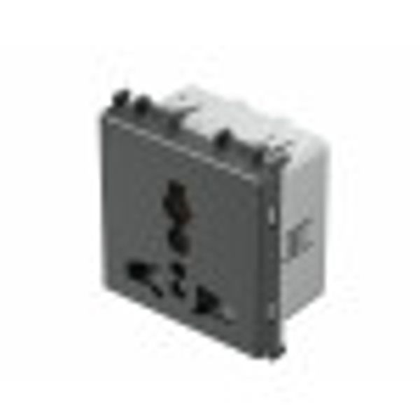 SOCKET MULTI-STANDARD+KS 2P+E 13A 250V~ 2M AT 6217480 image 2