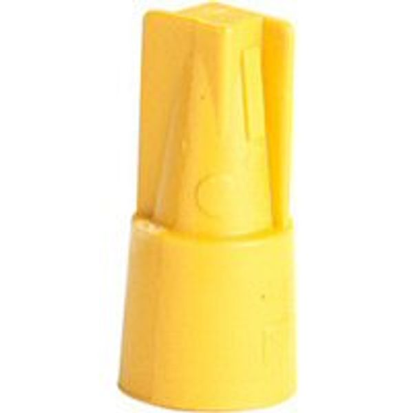 Connector without screw - Capvis cap - capacity 4 mm² - yellow - box image 1