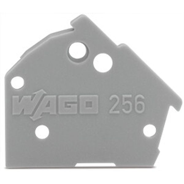 End plate snap-fit type 1 mm thick gray image 3