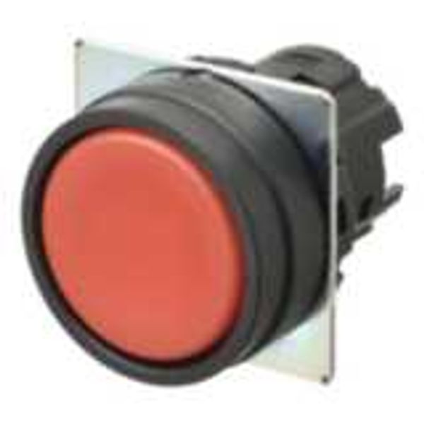 Pushbutton A22NZ 22 dia., bezel plastic, flat, momentary, cap color op image 1