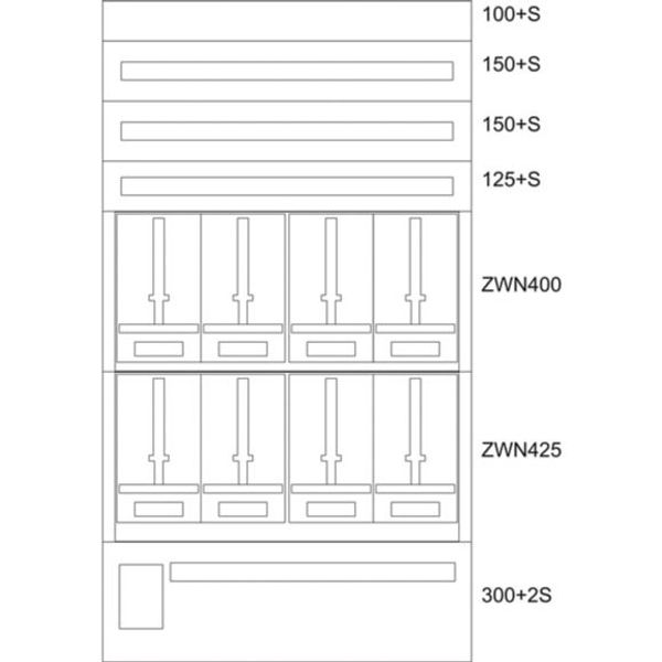 BP-U-3S-EN-1000/17-8Z Eaton xEnergy Basic meter cabinet equipped image 1