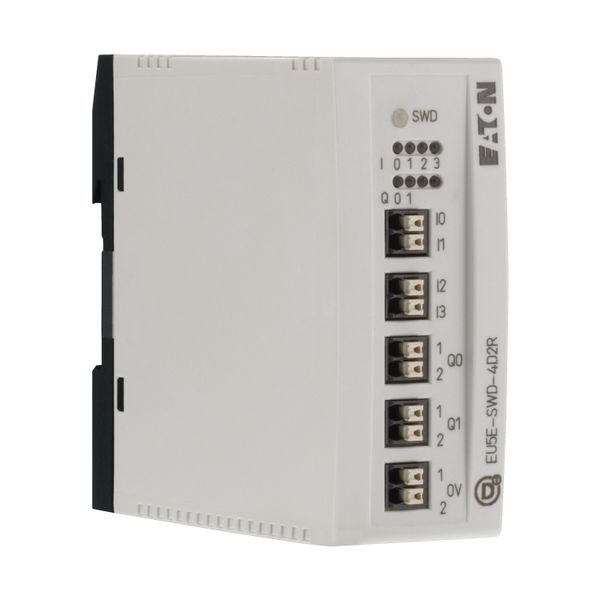 SWD I/O module, 24 V DC, 4 digital inputs, 2 digital relay outputs 3 A image 10