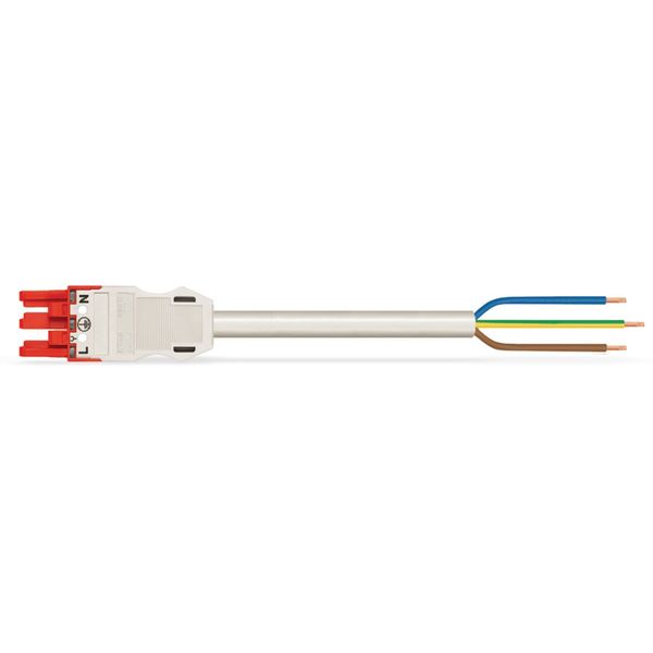 pre-assembled interconnecting cable Eca Socket/plug red image 1