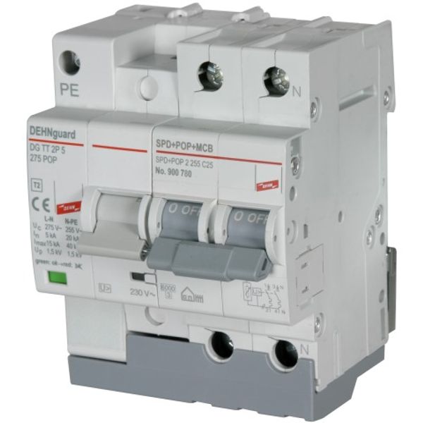 Surge protective devices for circuit breakers     2-pole C25 A image 1