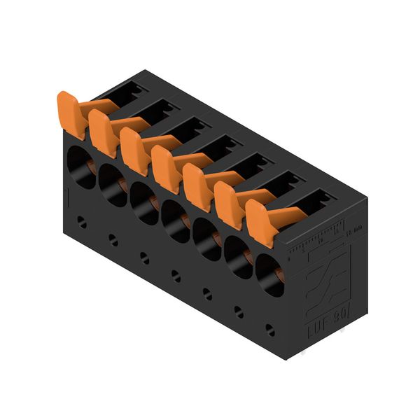 PCB terminal, 10.00 mm, Number of poles: 7, Conductor outlet direction image 4