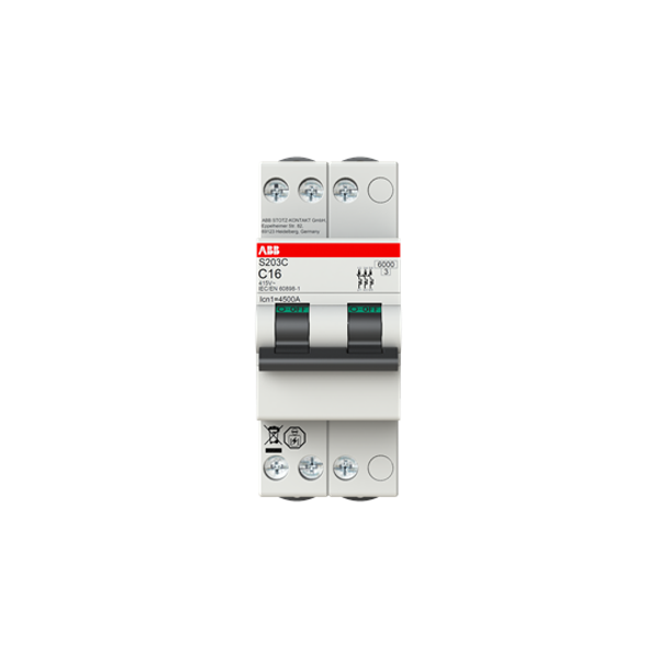 S203C-C2 Miniature circuit breaker - 3P - C - 2 A image 6