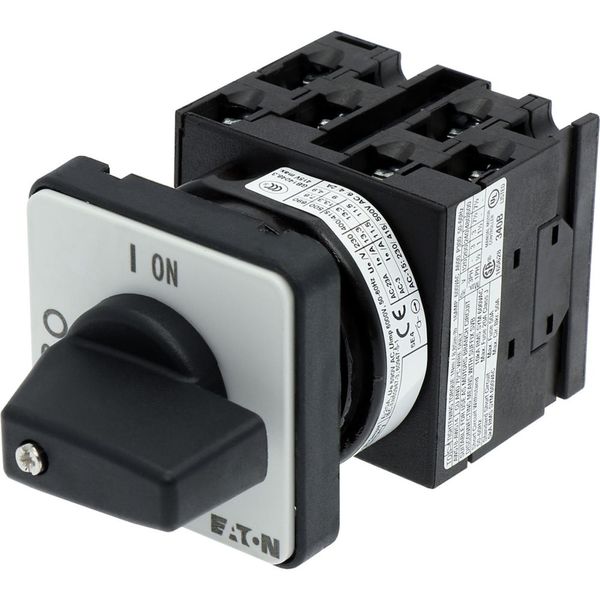 On-Off switch, T0, 20 A, flush mounting, 3 contact unit(s), 6 pole, with black thumb grip and front plate image 18
