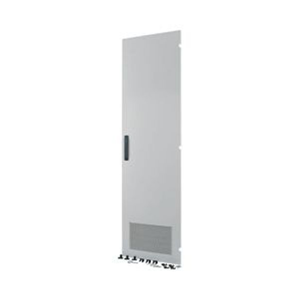 Section door, ventilated IP31, hinges right, HxW = 1800 x 600mm, grey image 4