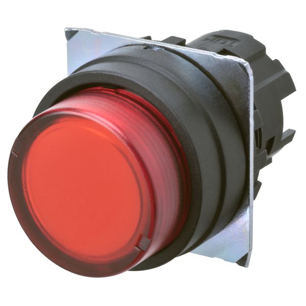 Pushbutton A22NZ 22 dia., bezel plastic, projected, momentary, cap col image 3