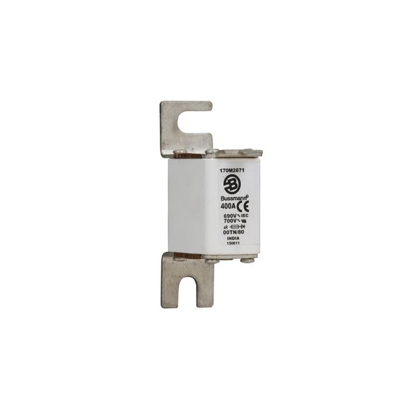 Fuse-link, high speed, 400 A, AC 690 V, DIN 00, 30 x 51 x 100 mm, aR, DIN, IEC, type T indicator image 14