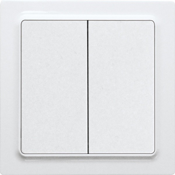 Friends of Hue wireless pushbutton in E-Design55, polar white glossy image 1