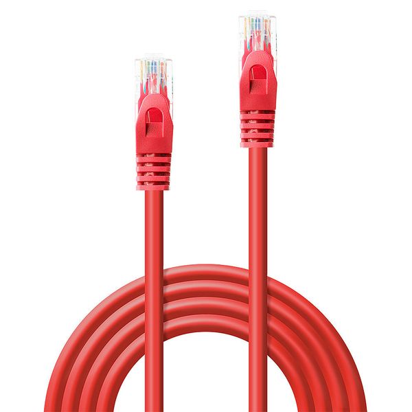 0.5m Cat.6 U/UTP Network Cable, Red RJ45, M/M, 250MHz, CCA image 2