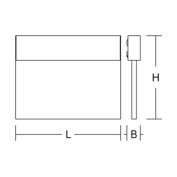 HALYXX, 4,7 W, black, on/off Wall luminaires, L 235 B 40 H 220, SBS, 3 image 4