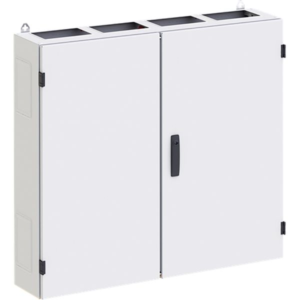 TW408G Wall-mounting cabinet, Field Width: 4, Number of Rows: 8, 1250 mm x 1050 mm x 350 mm, Grounded, IP55 image 1