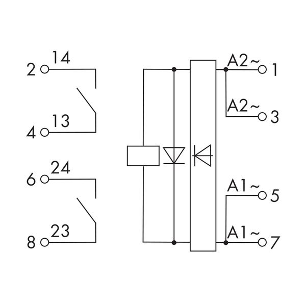 Relay module Nominal input voltage: 24 … 230 V AC/DC 2 make contact image 7