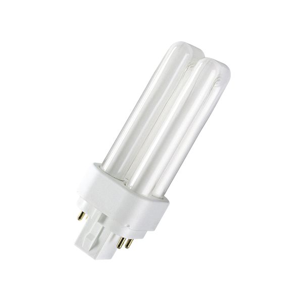 Compact Fluorescent Lamp Osram DULUX® D/E 18W/830 3000K G24q-2 image 1