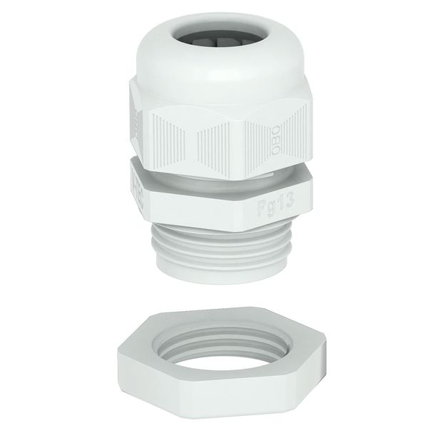 V-TEC PG9+ LGR Cable gland with locknut PG9 image 1