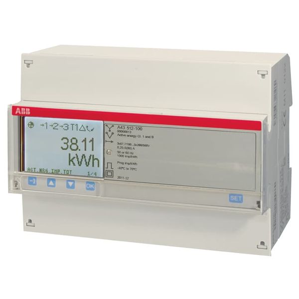 A43 513-100, Energy meter'Platinum', M-bus, Three-phase, 80 A image 1