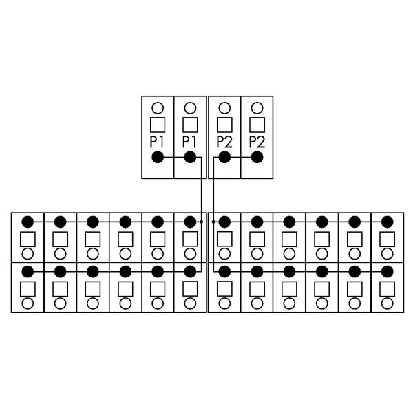 Potential distribution module 2 potentials with 2 input clamping point image 5