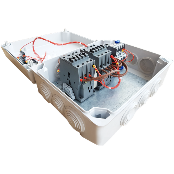 Reversing enclosed starter up to 1,1kW. Contactor + overload relay I=2,2-3,1A. image 2