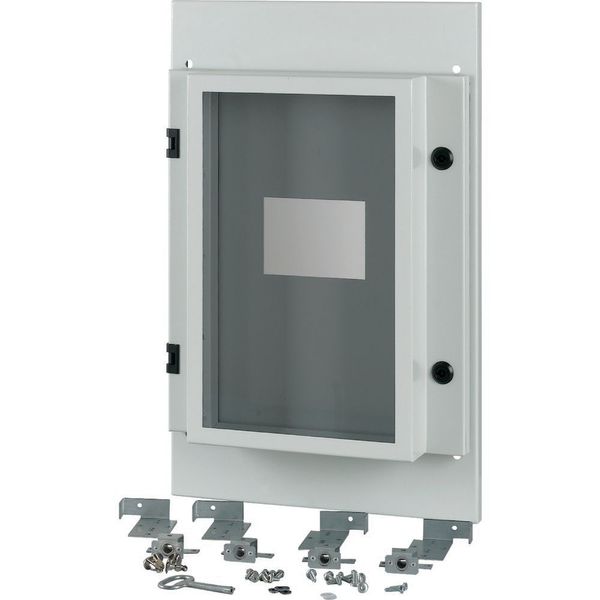 Front plate, NZM4, 4p, fixed with mechanical interlock, W=425mm, IP55, grey image 6