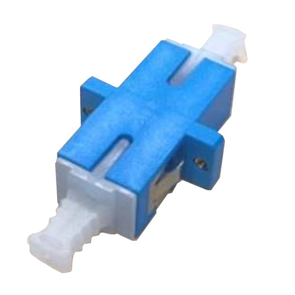 FO Coupler SC-Simplex, Plastic, Singlemode, zirc,flange,blue image 1